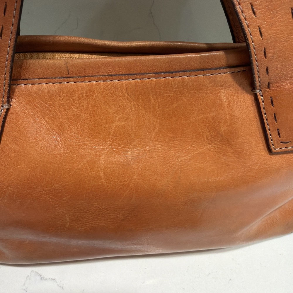 Fossil 1954 Sedona Brown Leather Satchel Handbag ZB9095 Vintage Top Handle - Picture 4 of 14